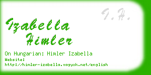 izabella himler business card